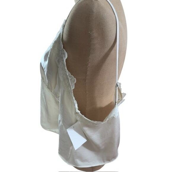 "ABOUND" Cream Colored Cami, Babydoll, Sexy, Cropped, Spaghetti Straps, Office - Picture 2 of 9